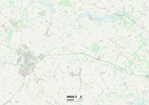 Fern Close Gallery: Norfolk NR20 3 Map