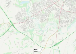 Keswick Close Gallery: Norfolk NR4 6 Map