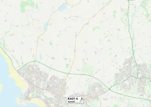 Postcode Sector Map of North Ayrshire KA21 6 North Ayrshire KA21 6 Map