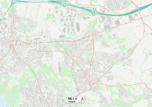 North Lanarkshire ML1 4 Map North Lanarkshire ML1 4 Map
