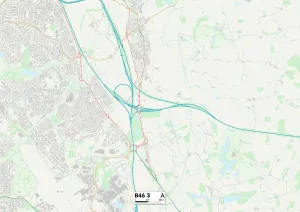 Parkfield Road Gallery: North Warwickshire B46 3 Map