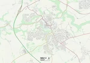 Castle Close Gallery: Northumberland NE61 2 Map