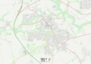 Castle Close Gallery: Northumberland NE61 2 Map