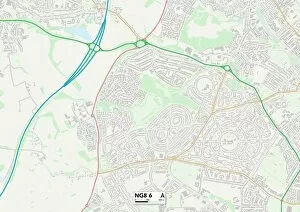 Woodfield Road Gallery: Nottingham NG8 6 Map