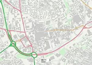 Greenhill Gallery: Oldham OL1 1 Map