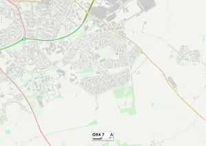 Cherry Close Gallery: Oxford OX4 7 Map
