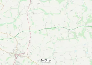 The Hawthorns Gallery: Pembrokeshire SA67 7 Map