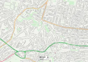 Weymouth Road Gallery: Poole BH14 0 Map