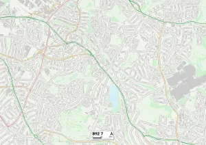 Solihull B92 7 Print Map Sector