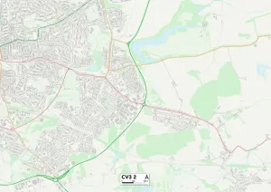 Coventry CV3 2 Print Map Sector