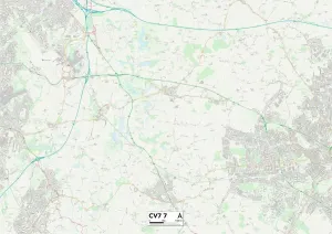 Coventry CV7 7 Print Map Sector