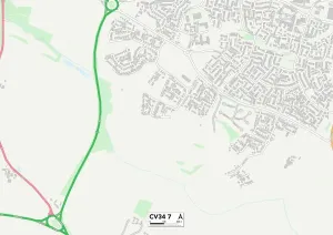 Warwick CV34 7 Print Map Sector