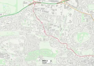 Dundee DD2 2 Postcode Sector Print Map