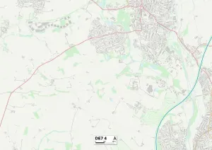 Erewash DE7 4 Postcode Sector Print Map