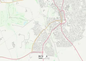 North Yorkshire DL7 8 Print Map Sector