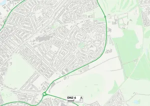 Doncaster DN2 6 Postcode Sector Print Map