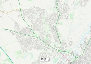 Doncaster DN5 9 Print Map Postcode Sector