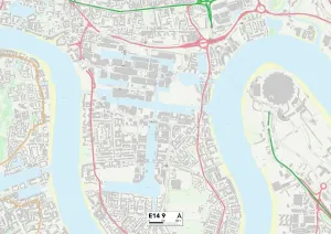 Tower Hamlets E14 9 Print Map