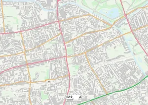 Tower Hamlets E2 0 Print Map