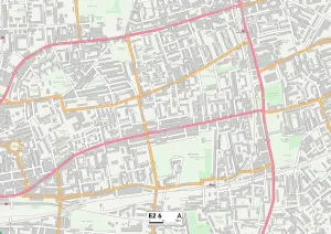 Tower Hamlets E2 6 Print Map
