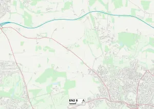 Enfield EN2 8 Print Map Sector