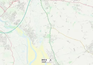Exeter EX3 0 Print Map Sector