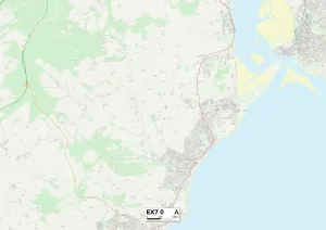 Exeter EX7 0 Print Map Sector