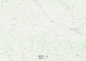 Mid Devon EX17 5 Print Map Sector