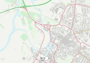 GLoucester GL1 2 Print Map Sector