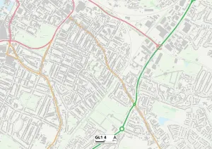 Gloucester GL1 4 Print Map Sector
