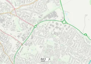 Gloucester GL4 3 Print Map Sector Map