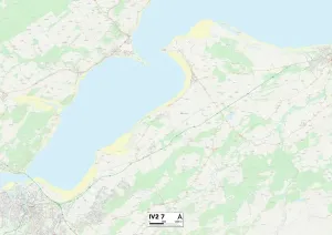 Highland IV2 7 Postcode Sector Print Map