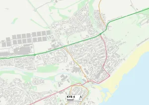 Fife KY8 4 Postcode Sector Print Map