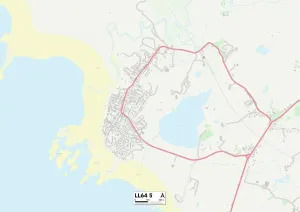 Anglesey LL64 5 Print Map Sector