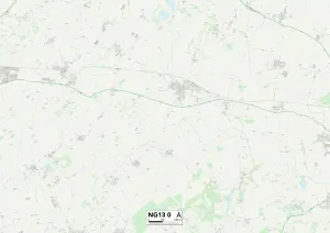 Rushcliffe NG13 0 Postcode Sector Print Map