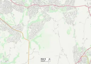 Oldham OL4 5 Print Map Sector