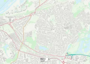 Wokingham RG5 3 Postcode Sector Print Map