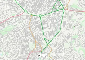Sheffield S2 4 Print Map Sector