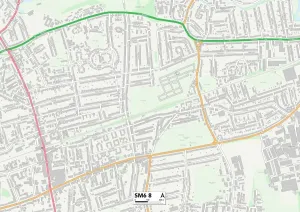SM - Sutton Prints: Sutton SM6 8 Print Map Sector Guide