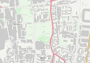 Southampton SO14 1 Print Map Sector