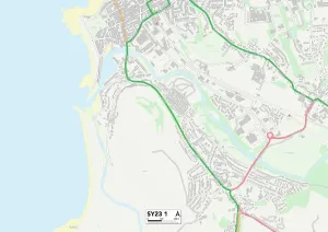 Ceredigion SY23 1 Postcode Sector Print Map