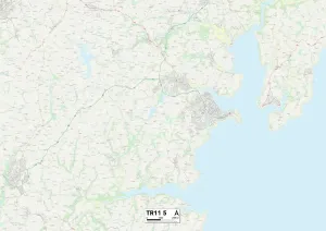 TR - Truro Prints: Cornwall TR11 5 Print Map