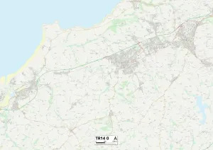 Cornwall TR14 0 Print Map Sector