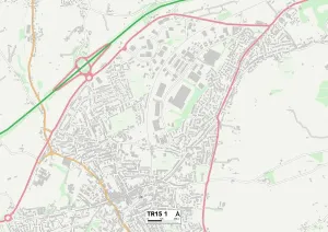 Cornwall TR15 1 Print Map Sector