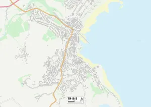 Cornwall TR18 5 Print Map Sector