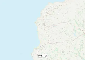 Cornwall TR19 7 Print Map Sector