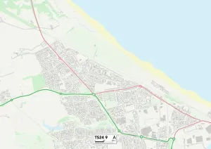 TS - Middlesbrough Prints: Hartlepool TS24 9 Print Map Sector