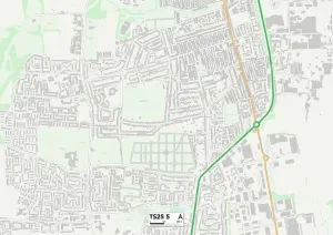 TS - Middlesbrough Prints: Hartlepool TS25 5 Print Map