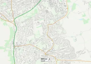 Malvern Hills WR14 2 Print Map