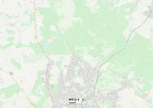 Cannock Chase WS12 4 Print Map